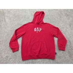 GAP x Disney Pullover Mens‎ Large Hoodie Sweatshirt Mickey Mouse Red